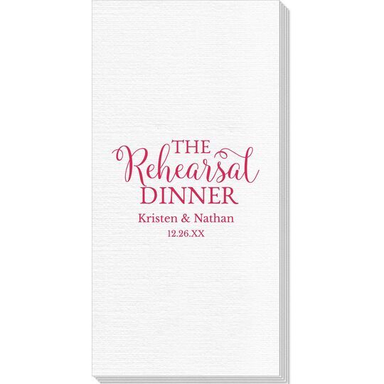 The Rehearsal Dinner Deville Guest Towels